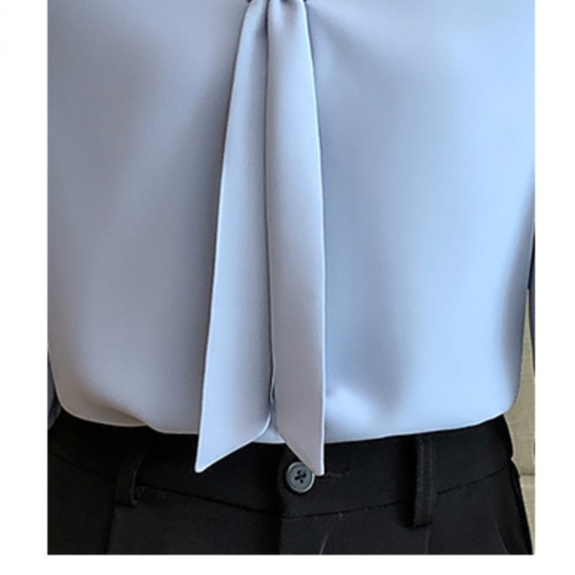 Chiffon Neck Tie Blouse