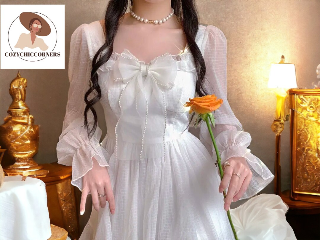 Chiffon Lace Solid Color Mini Dress