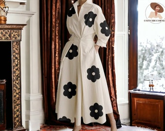 Women's Floral Dress | Boho Printed Long Sleeve | Ladies Fashionable Design