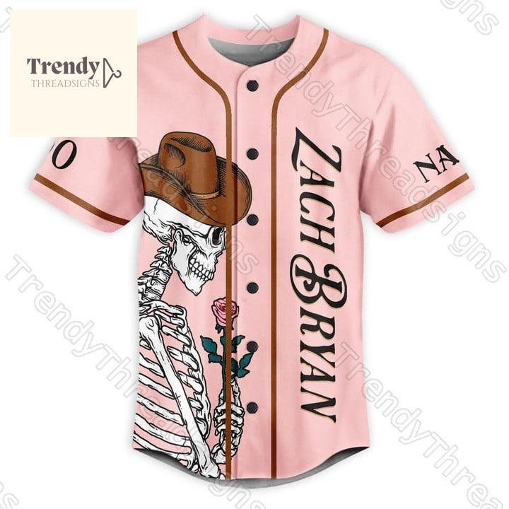 Custom Zach Bryan Baseball Jersey, Zach Bryan Baseball Shirt