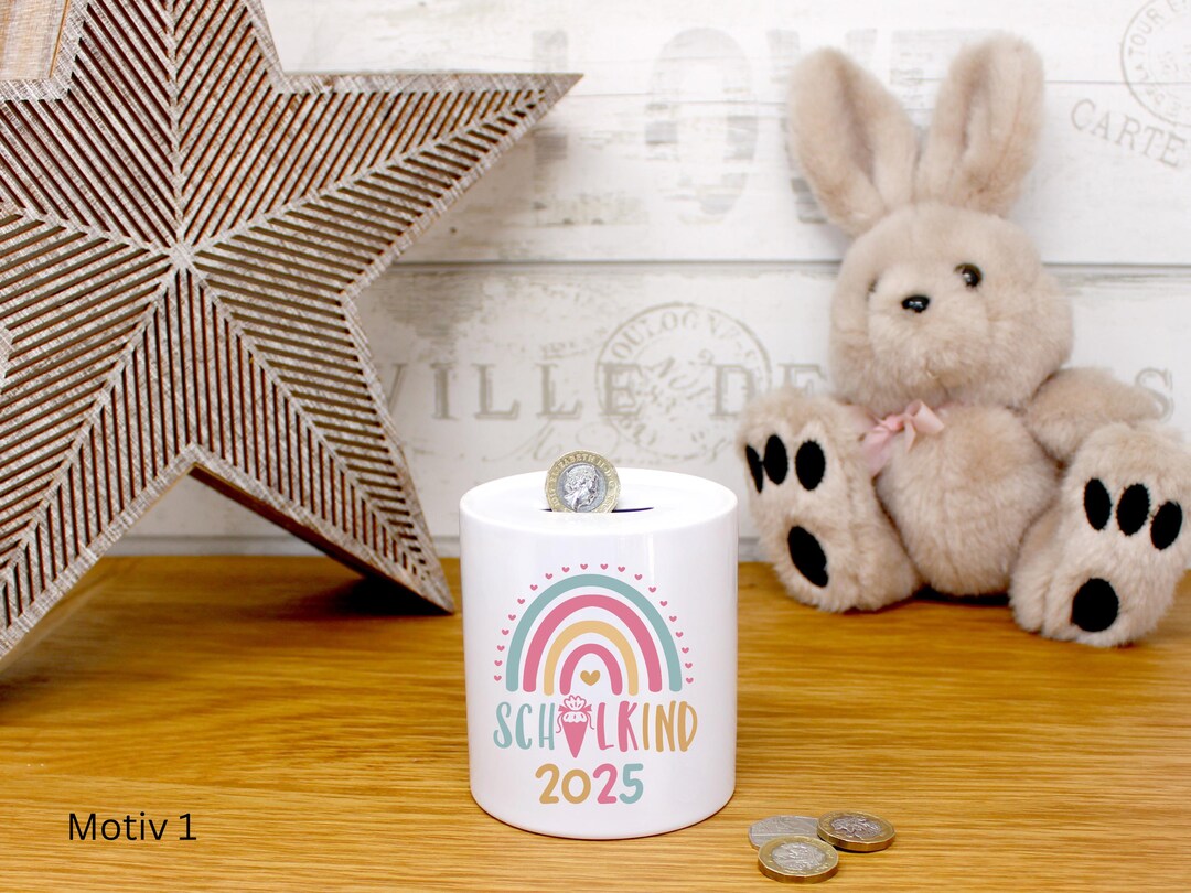 Personalized Money Box With Name for School Children, First-time School ...