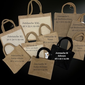 Jute bag for kindergarten teachers, gift for kindergarten teachers, farewell gift | optional with zipper | zipper image 7