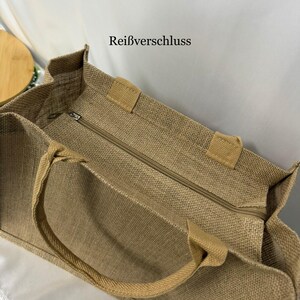 Jute bag for kindergarten teachers, gift for kindergarten teachers, farewell gift | optional with zipper | zipper image 8