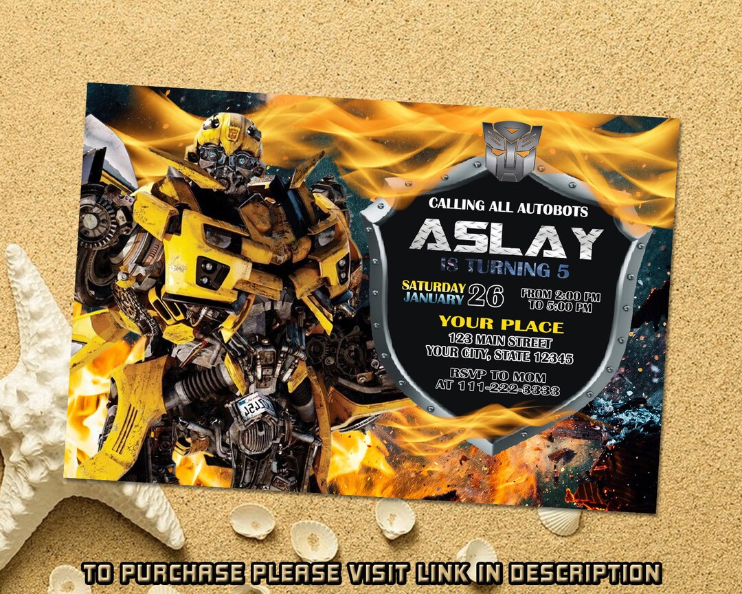 Editable Transformers Birthday Invitation, RESCUE BOTS Birthday ...
