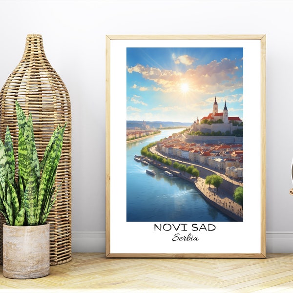 Digital Print of Cities of the Worlds - Novi Sad, Serbia  (instant download)