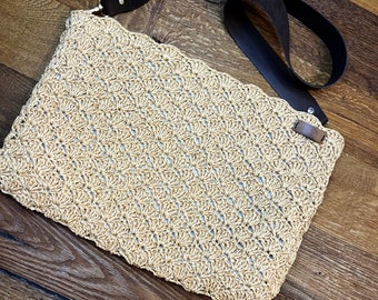 Raffia Natural Color Women's Hand Bag, Straw Knitted Raffia Bag, Wicker Summer Bag, Handmade Gift, Women's Small Raffia Beige Hand Bag