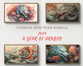 Frame TV art | Chinese New Year Frame TV |  Dragon Year Bundle | Chinese New Year collection for frame TV art #030