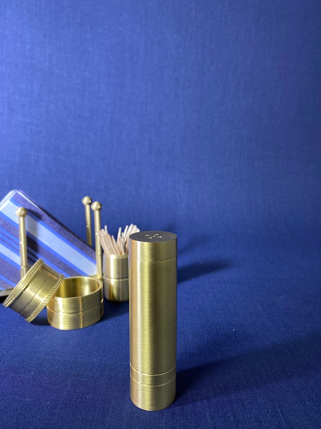 Brass Salt Shaker , Handmade Brass Salt Shaker , Brass Salt Cellar