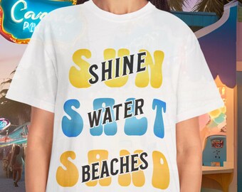 Camiseta Sunshine Saltwater: Ropa costera Comfort Colors