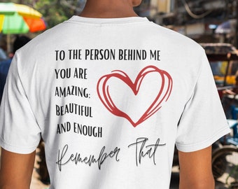 Camiseta con cita inspiradora: Afirmación positiva, amor propio