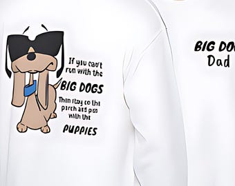 Sudadera divertida para amantes de los perros: regalo bordado para un perro grande