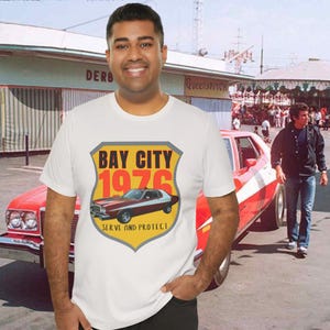 Vintage Muscle Car Tee, Classic Television Show Apparel,70s TV Series Retro T-Shirt,  Nostalgic Top for Fans