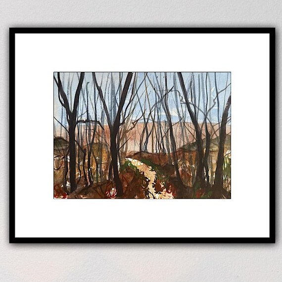 オーストラリアの風景画水彩画、オリジナルアート - Etsy 日本