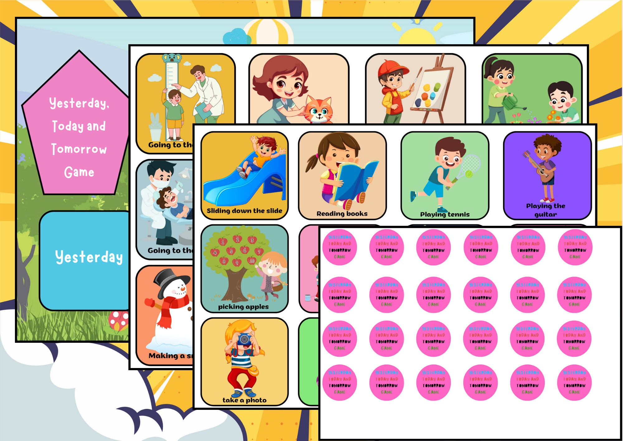 Kids Activity Chart Printable Preschool Camp Activities Winter ...