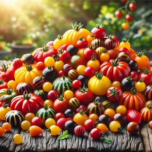 Biologische kerstomatenmix – 15 erfstukvariëteiten – 100 zaden – GGO-vrij
