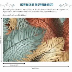 Botanical Tropical Wallpaper, Palm Leaf | Wall Decor | Home Renovation ...