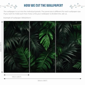Dark Green Tropical Wallpaper, Palm Leaf | Wall Decor | Home Renovation ...