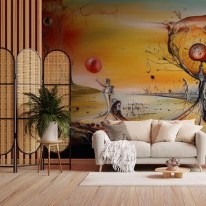 Abstract colorful modern wallpaper | Wall Decor | Home Renovation | Wall Art | Peel and Stick Or Non Self-Adhesive Vinyl Wallpaper