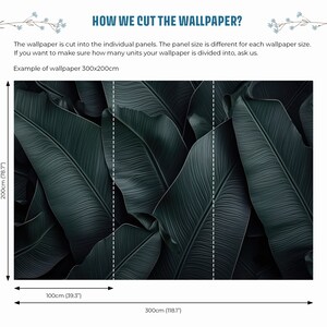 Dark Green Leaves Wallpaper, Wall Mural | Wall Decor | Home Renovation ...