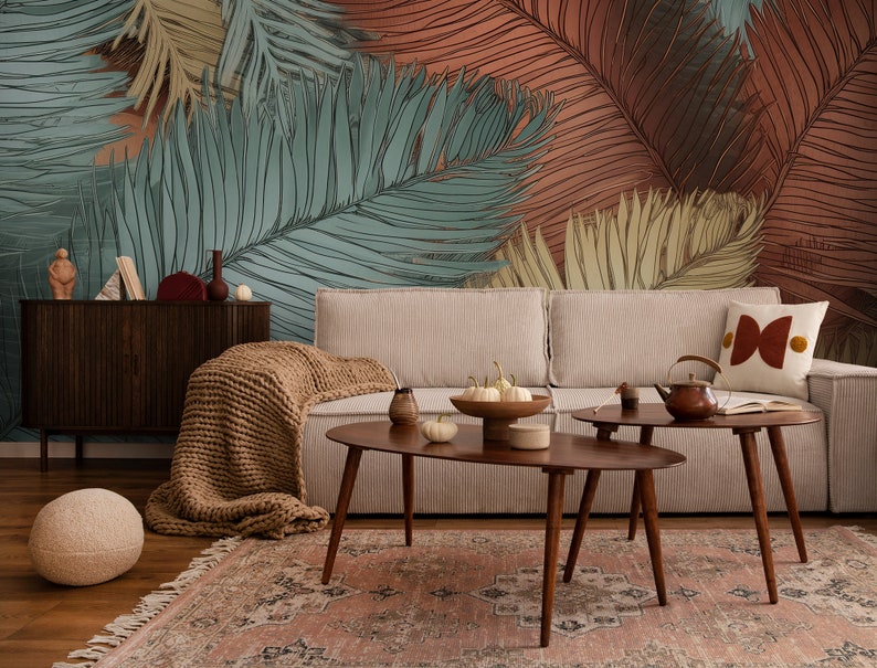 Image showcasing 6 Inspiring Interiors With Botanical Wallpapers