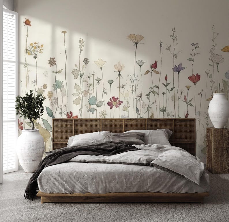 View of 45 Botanical Bedroom Ideas for a Nature-Inspired Look