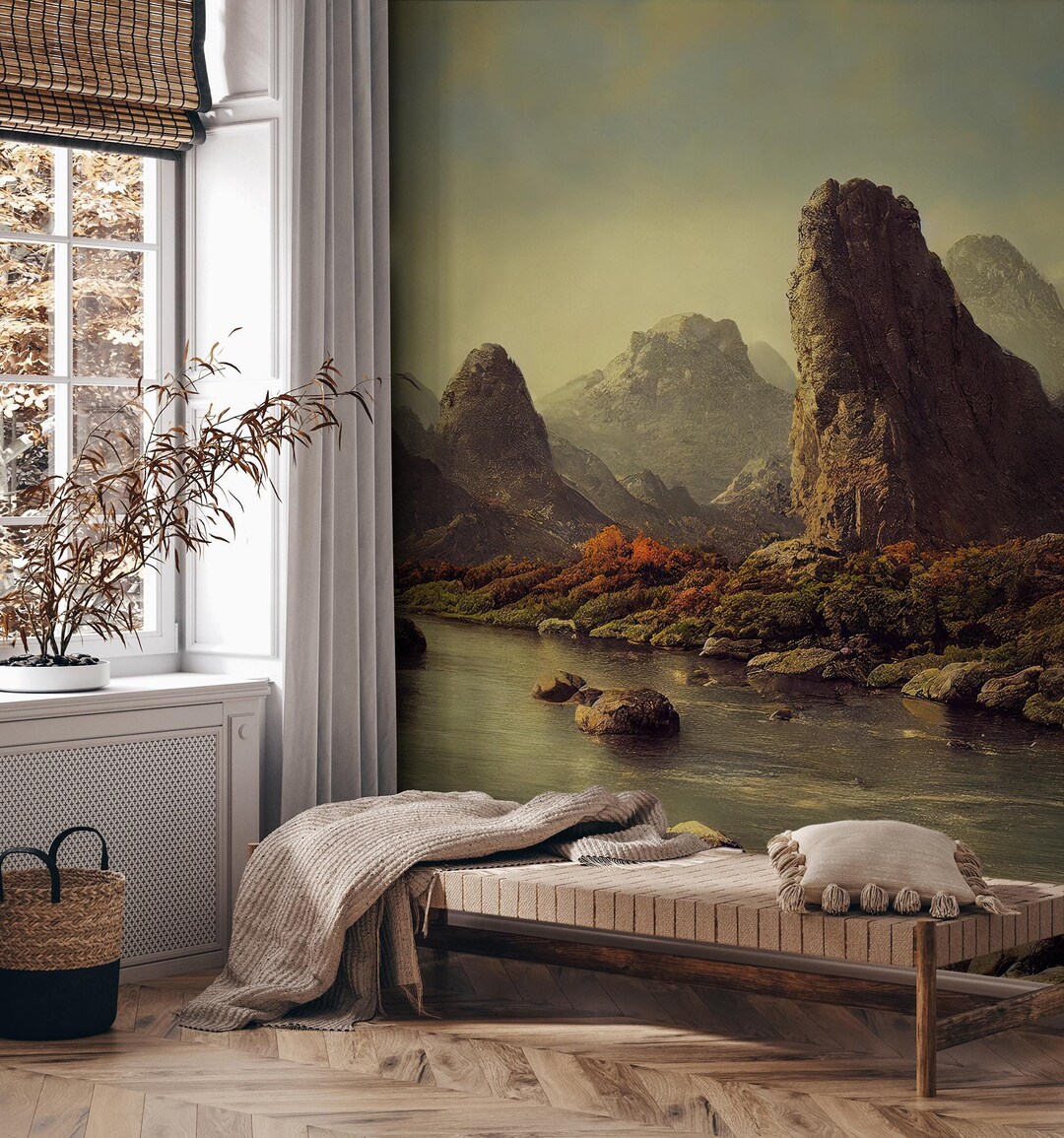 Beautiful Landscape Wallpaper, High Mountain | Home Decor | Home ...