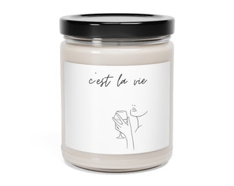 C'est la vie - Scented Soy Candle, 9oz