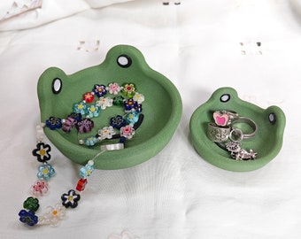 Cute Frog Bowl Set Jewelry
