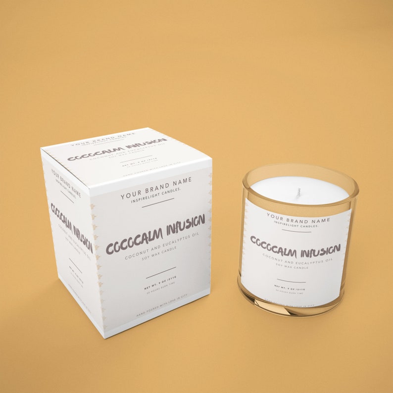 Editable Candle Labels Personalized Candle Label Create Your Own Candle ...