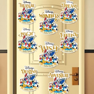 Custom Family & Cruise Ship Name Disney Cruise Line Magnet, Mickey and friends Disney Magnet, Family Disney Wish Dream Treasure magnet