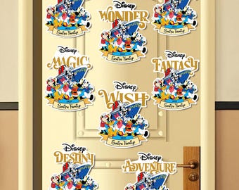 Custom Family & Cruise Ship Name Disney Cruise Line Magnet, Mickey and friends Disney Magnet, Family Disney Wish Dream Treasure magnet
