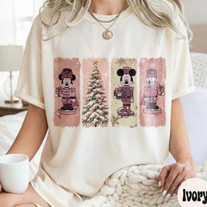 Disney Mickey and Friends Nutcracker Christmas Comfort Colors Shirt, Christmas Party Tee, Very Merry Christmas Shirt, Disneyland Family Gift