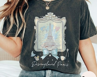 Kokette Schleife Disney Schloss Komfort Farben Shirt, Magic Kingdom Girly Disney Mädchen Reise Shirt, BTW Disneyland Geburtstagskind, Fantasie Baby T-Shirt