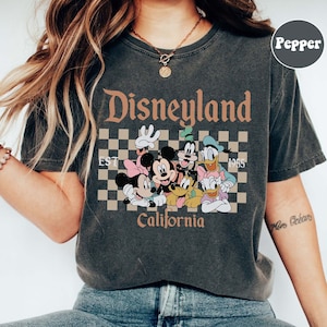 Comfort Colors Retro Disneyland California Shirt, Disneyland Est 1955 Shirt, Disney Vacation Shirt, Mickey And Friends Shirt
