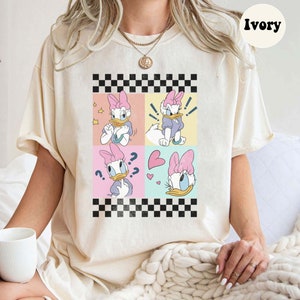 Disney Daisy Comfort Colors Shirt, Daisy Duck Trip Shirt, Mickey Checkered Shirt, Kids Disney Shirt, 90s Daisy Duck Tee, Disneyland Vacation