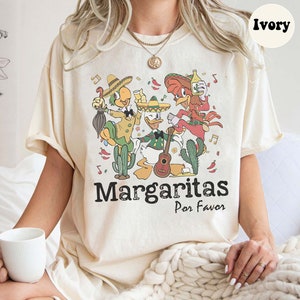 Vintage Disney Margarita Comfort Colors Shirt, Margaritas Epcot Shirt, Margaritas Por Favor, Epcot Shirt, The Three Caballeros Shirt