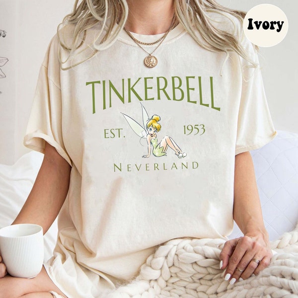 Comfort Colors Tinkerbell Neverland Shirt, Disney Vacation Tee, Disney Princess Shirt, Disneyworld Shirts, Tinkerbell Tee, princess tee