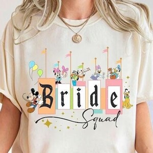 Personalized Disney Bride Comfort Colors Shirt, Disney Minnie Bride Shirt, Bride To Be shirt, Disney Bachelorette Party Shirts, Bridal Shirt