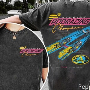 Retro Tatooine Podracing Champion Comfort Colors-skjorta, Star Wars-tvättad t-shirt, Hollywood Studios-skjorta, Galaxy's Edge Trip-skjorta bild 5
