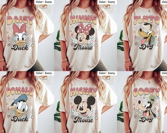 Camisa a cuadros de Mickey y sus amigos, camisa infantil de Disney, camisa de Mickey Mouse, camisa a cuadros de Mickey, camisa de Mickey de Disneyland
