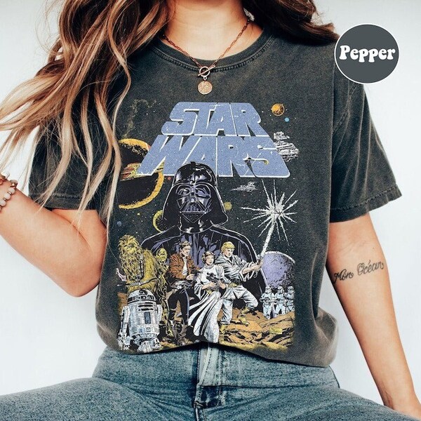 Vintage Disney Star Wars Comfort Color Shirt, Star Wars Shirt, Star Wars A New Hope Faded, Disneyworld Shirt, Disneyland Trip Shirt