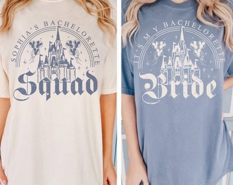 Camisas personalizadas de Disney para despedida de soltera, camisas de Disney para despedida de soltera, camisas de novia, camisas de Minnie para novia, camisas de Disney para novia