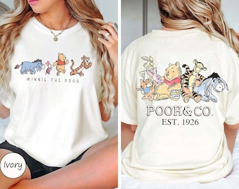Retro Winnie The Pooh Comfort Colors Shirt, Pooh And Friends Tshirt, Disney Pooh Shirt, Pooh T-Shirt, Pooh Bear And Co Tee, Winnie The Pooh