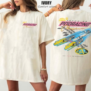 Retro Tatooine Podracing Champion Comfort Colors-skjorta, Star Wars-tvättad t-shirt, Hollywood Studios-skjorta, Galaxy's Edge Trip-skjorta Ivory (Comfort)