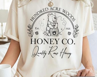 Hundred Acre Woods Comfort Colors Shirt, Honey Co Shirt, Winnie the Pooh Shirt, Disney Pooh Bear Shirt, Pooh and Friends Tee, Vintage Pooh