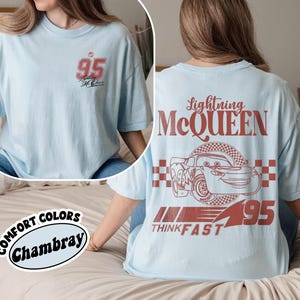 Lightning McQueen Cars Shirt, Disney Cars Shirt, Pixar Cars Shirt, Disney Cars Land Tee, Lightning McQueen Shirt, Piston Cup shirt image 6