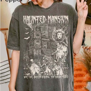 Retro Vintage Haunted Mansion Disney Halloween Shirt, Disney Halloween Haunted Mansion Shirt, Disneyland Halloween Tee, Stretching Room