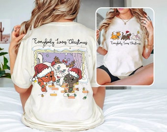 Disney Marie Cat Christmas Shirt, Aristocats Christmas Tee, Marie Berlioz Toulouse Tee, Disney Girls Trip Shirt, Disneyland Trip Vacation