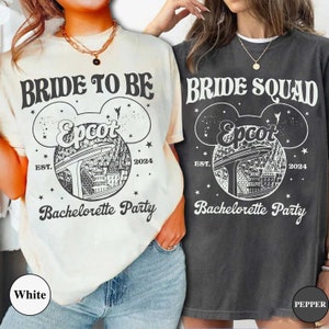 Custom Bachelorette Shirt, Retro Epcot Bachelorette Party Shirts, Bride To Be Shirt, Disney Bridal Party Shirts