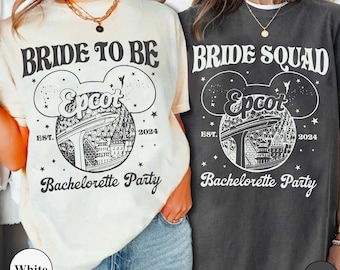 Custom Bachelorette Shirt, Retro Epcot Bachelorette Party Shirts, Bride To Be Shirt, Disney Bridal Party Shirts